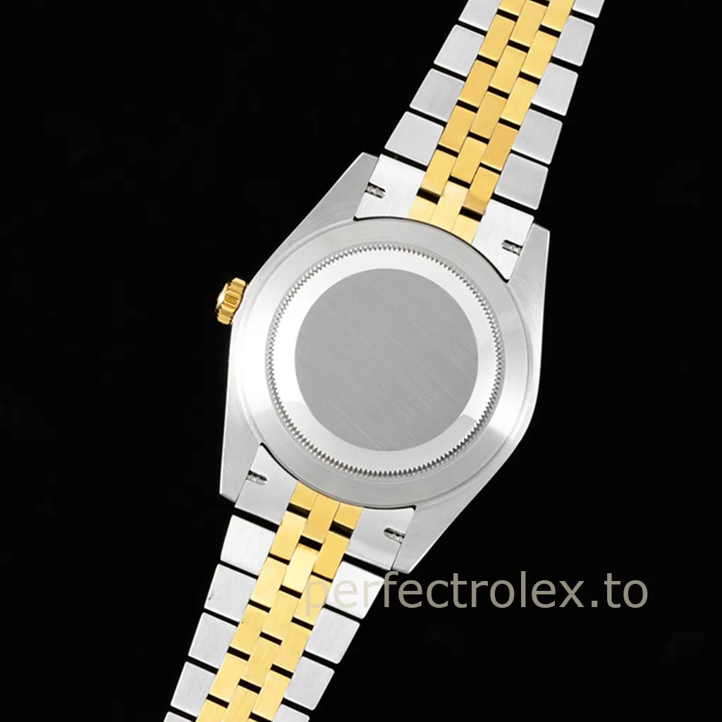 Rolex-Datejust-M126333-0010-41mm-Two-Tone-904L-Steel-Super-Clone-Watch-with-Champagne-Dial-Back-View