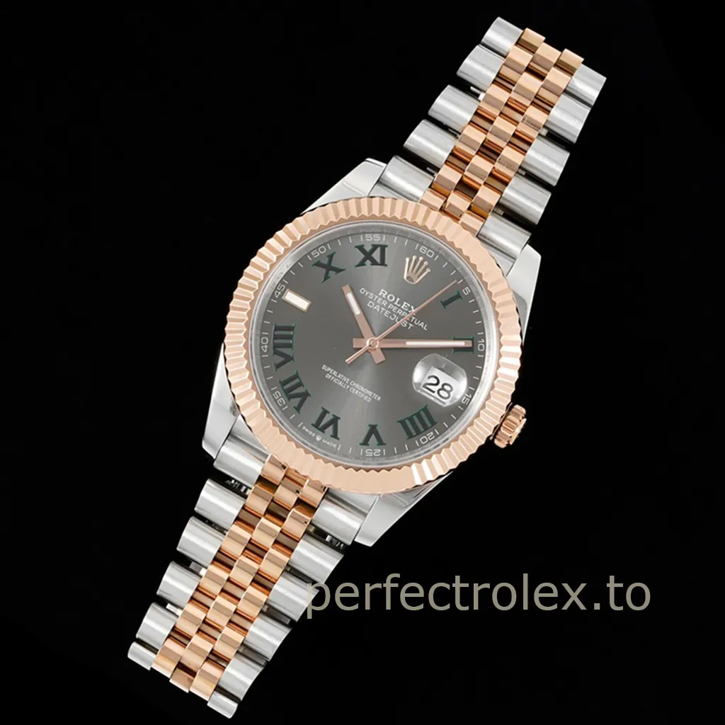Rolex-Datejust-126331-0016-Super-Clone-Watch-41mm-Wimbledon-Dial-904L-Steel-3235-Movement-Front-View-2
