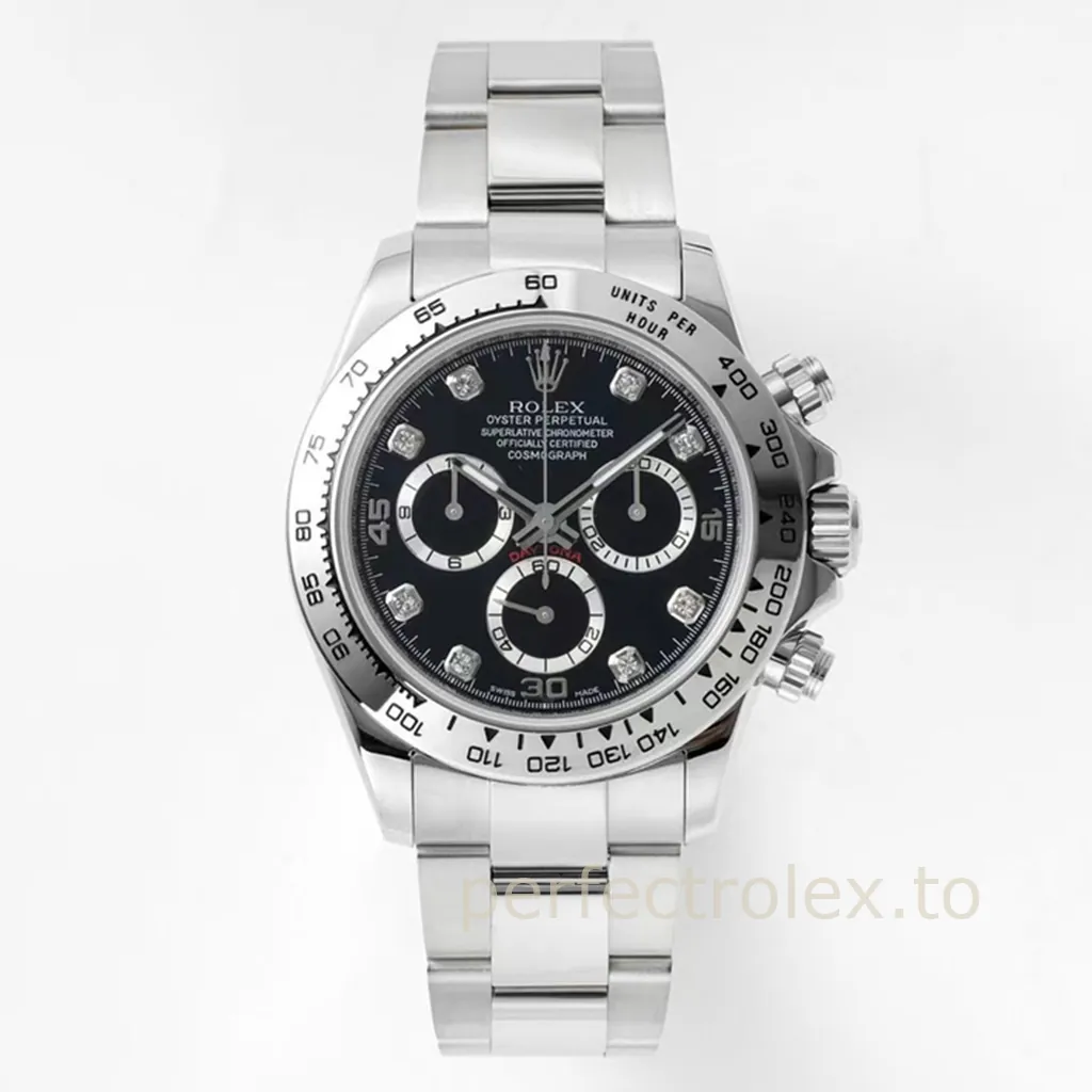 Rolex-Daytona-116509-0072-Grey-Reverse-Panda-Dial-40mm-Super-Clone-Watch-Front-View-1