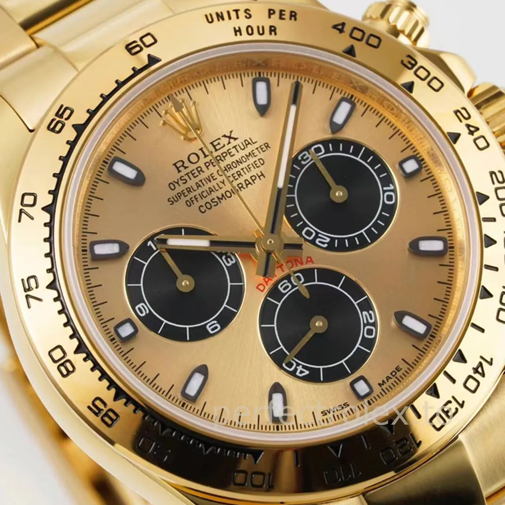 Rolex-Daytona-116508-0014-Champagne-Dial-40mm-Gold-Tone-Super-Clone-Watch-Dial-Detail-1