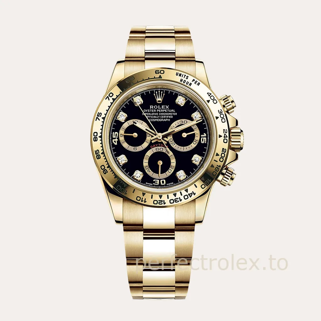 Rolex-Daytona-116508-0016-40mm-Black-Dial-Diamond-Marker-Super-Clone-Watch-Hero-Image