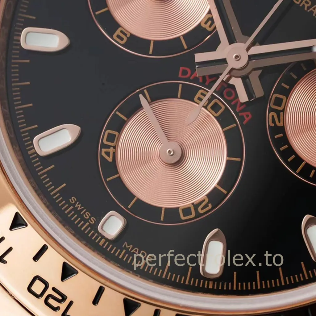 Rolex-Daytona-116505-0008-40mm-Rose-Gold-Tone-Super-Clone-Watch-with-4130-Movement-Dial-Detail-2