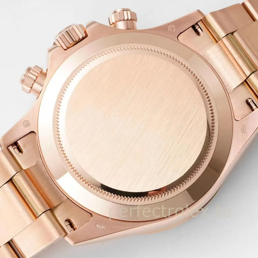 Rolex-Daytona-116505-0015-Rose-Gold-Tone-40mm-Black-Dial-4130-Movement-Super-Clone-Watch-Back-View