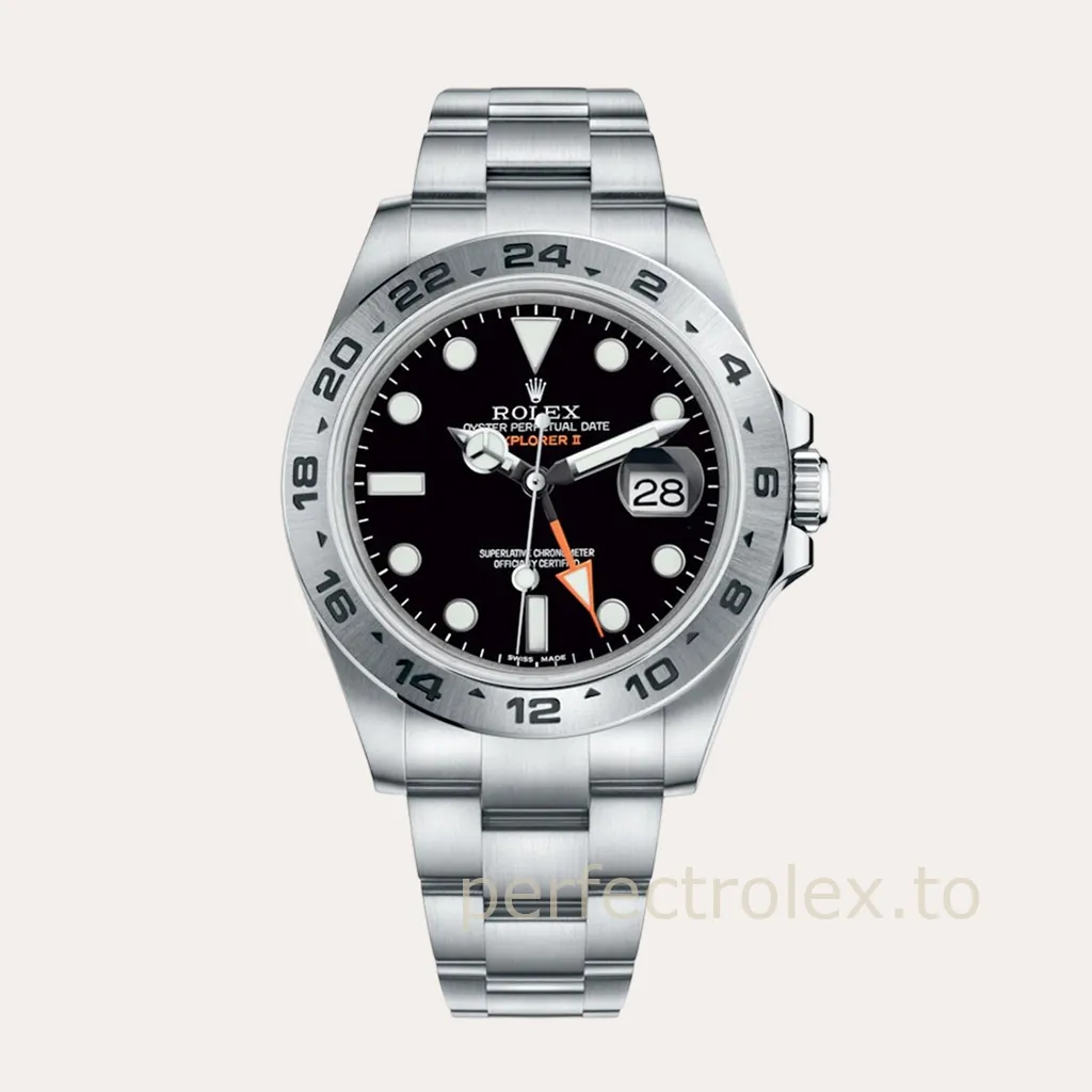 Rolex-Explorer-II-216570-Black-Dial-42mm-GMT-Adventure-Super-Clone-Watch-with-3185-Movement-Hero-Image