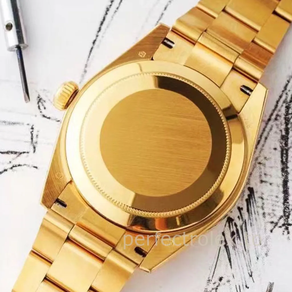 Rolex-Sky-Dweller-326938-42mm-Champagne-Gold-Dial-with-9001-Movement-Super-Clone-Watch-Back-View
