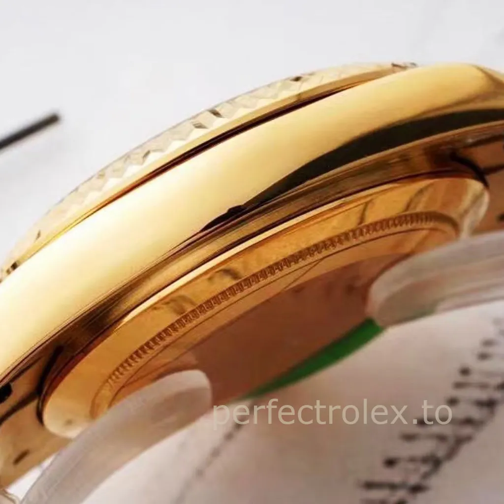 Rolex-Sky-Dweller-326938-42mm-Champagne-Gold-Dial-with-9001-Movement-Super-Clone-Watch-Left-Side-View