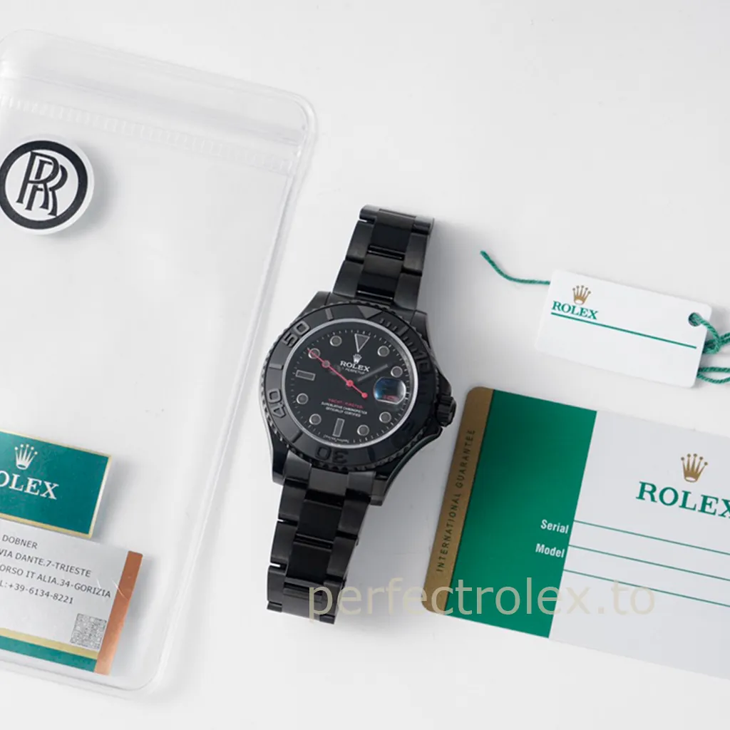 Rolex-Yacht-Master-116622-40mm-Black-Finished-904L-Steel-Super-Clone-Watch-with-3135-Movement-Display-Image
