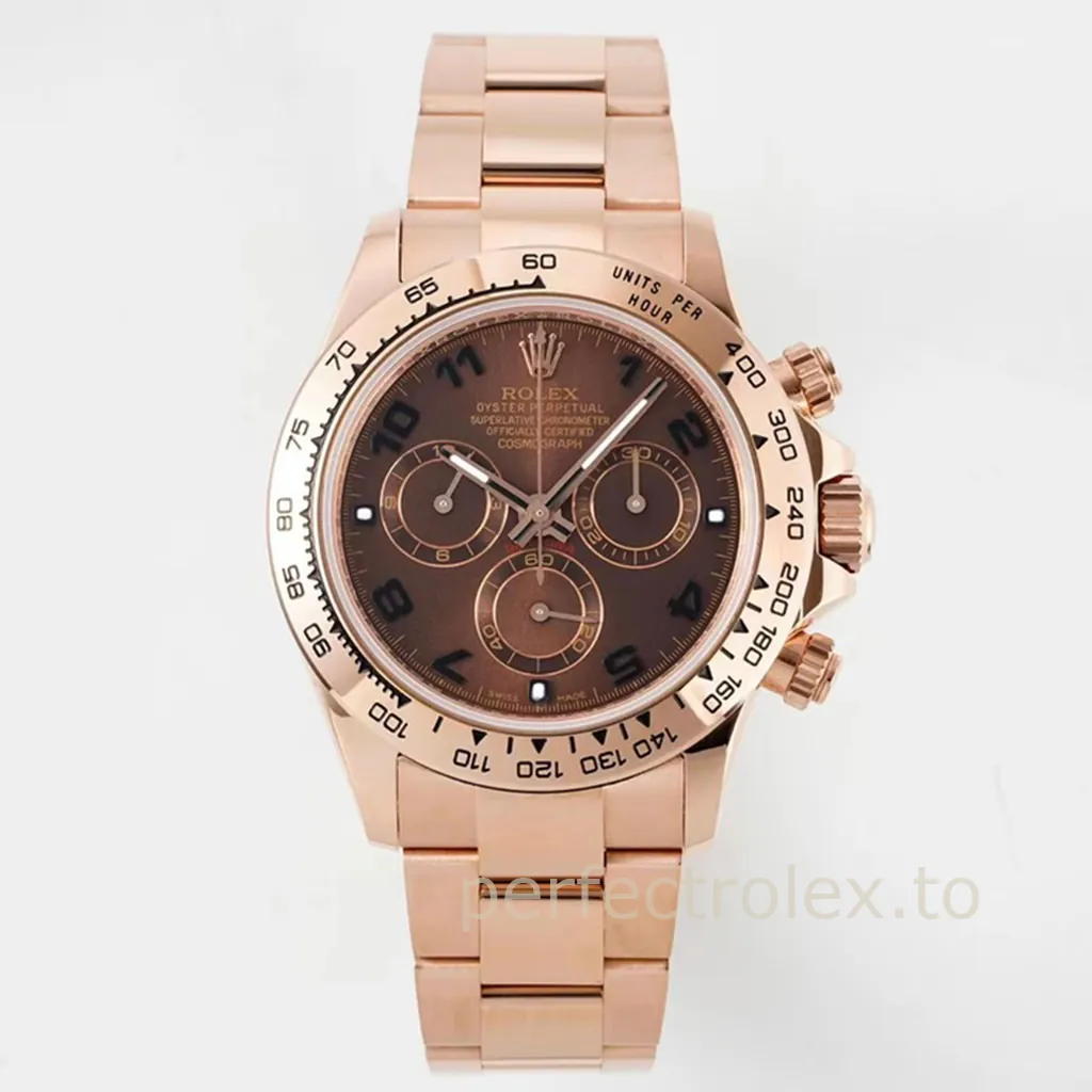 Rolex-Daytona-116505-0004-40mm-Rose-Gold-Tone-904L-Steel-Chronograph-with-4130-Movement-Front-View-1