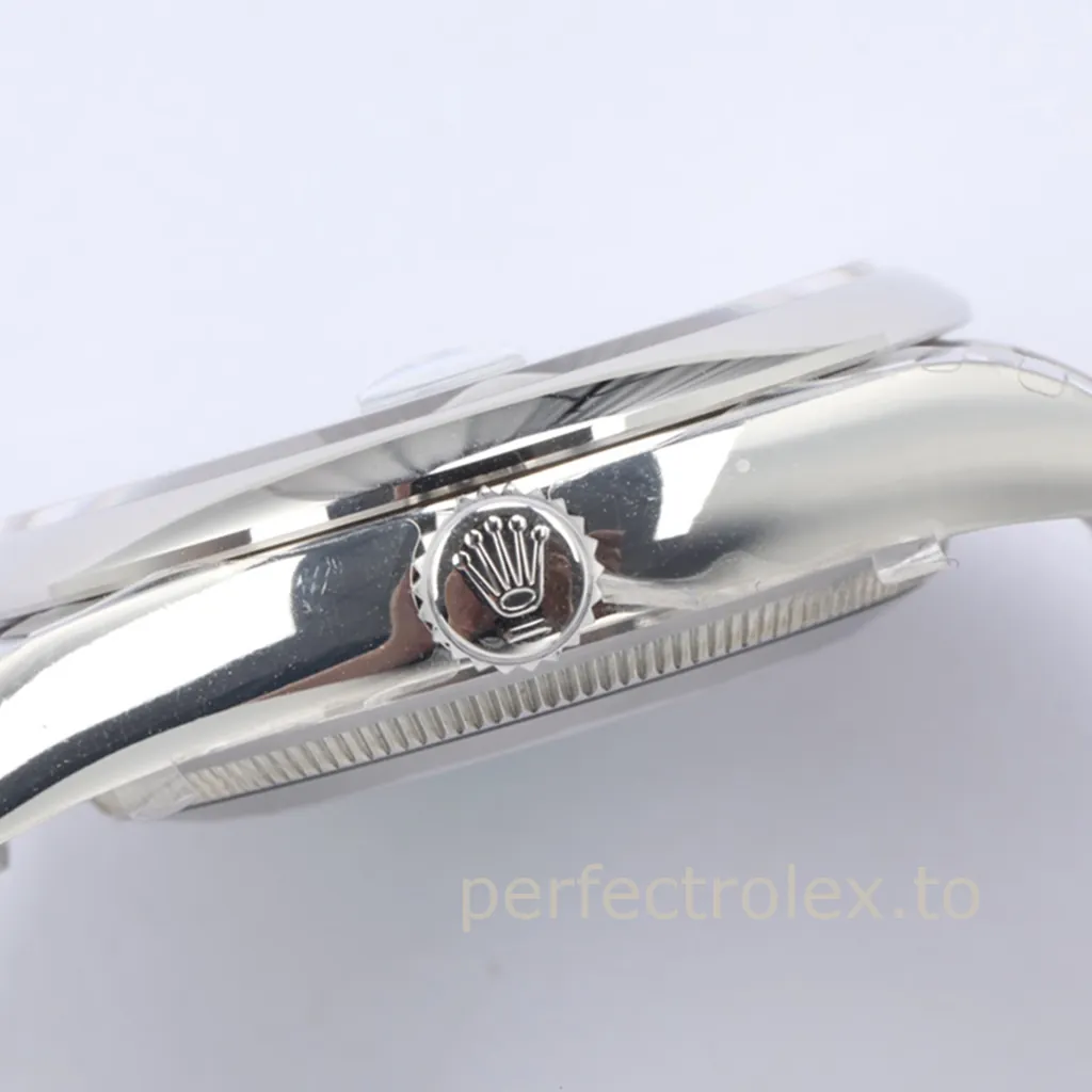 Rolex-Datejust-126200-0020-36mm-904L-Steel-Super-Clone-Watch-with-Green-Palm-Motif-Dial-Right-Side-View