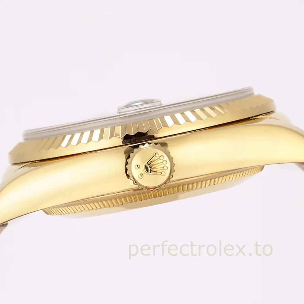Rolex-Day-Date-118138-0003-36mm-Green-Dial-with-3155-Movement-Super-Clone-Watch-Right-Side-View