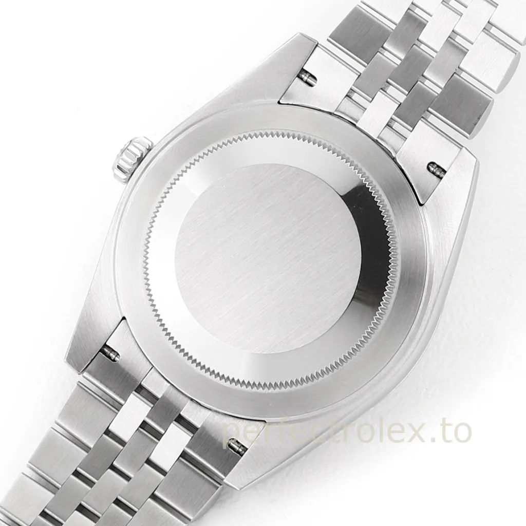 Rolex-Datejust-126334-41mm-Grey-Diamond-Dial-904L-Stainless-Steel-Replica-Watch-with-3235-Movement-Back-View