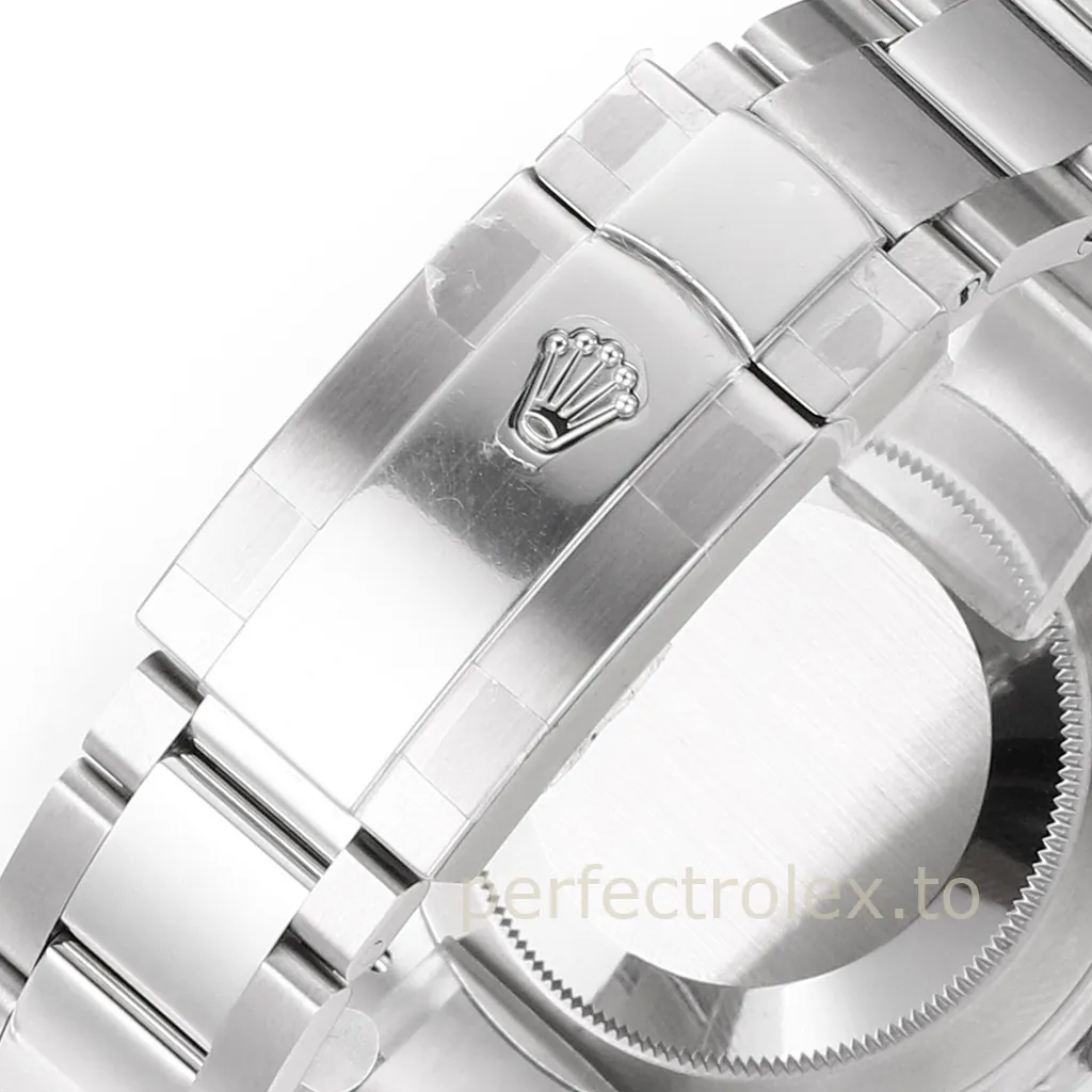 Rolex-Datejust-126334-White-Roman-Numeral-Dial-41mm-904L-Stainless-Steel-Automatic-Replica-Watch-Buckle-View-1