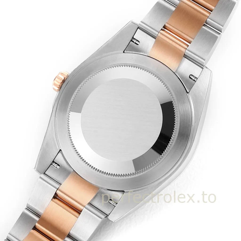 Rolex-Datejust-126331-0007-Rose-Gold-Dial-41mm-Luxury-Replica-Watch-Jubilee-Bracelet-3235-Movement-Back-View