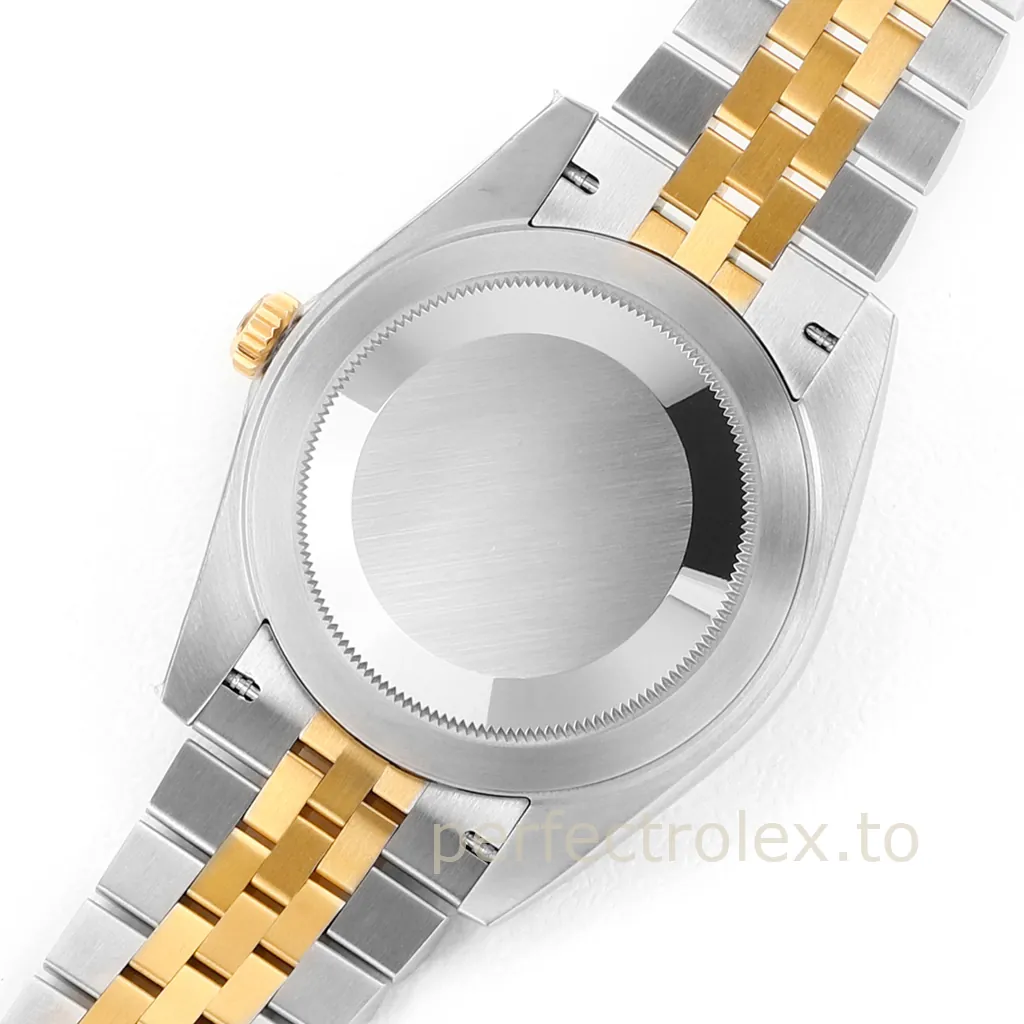 Rolex-Datejust-126333-0012-41mm-Gold-Steel-Champagne-Diamond-Dial-Super-Clone-Watch-Back-View