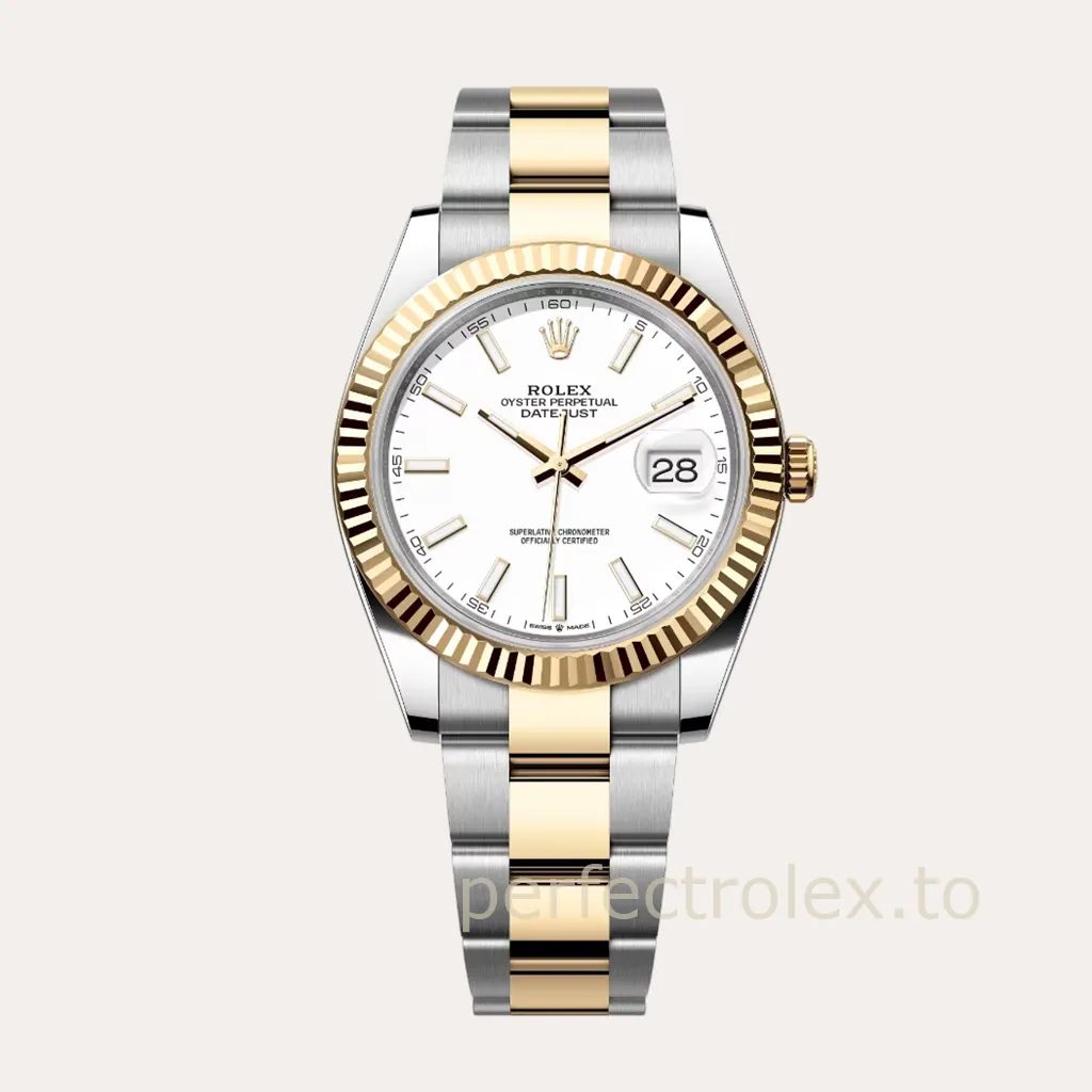 Rolex-Datejust-White-Dial-126333-0015-41mm-Business-Super-Clone-Watch-with-Oyster-Bracelet-Hero-Image