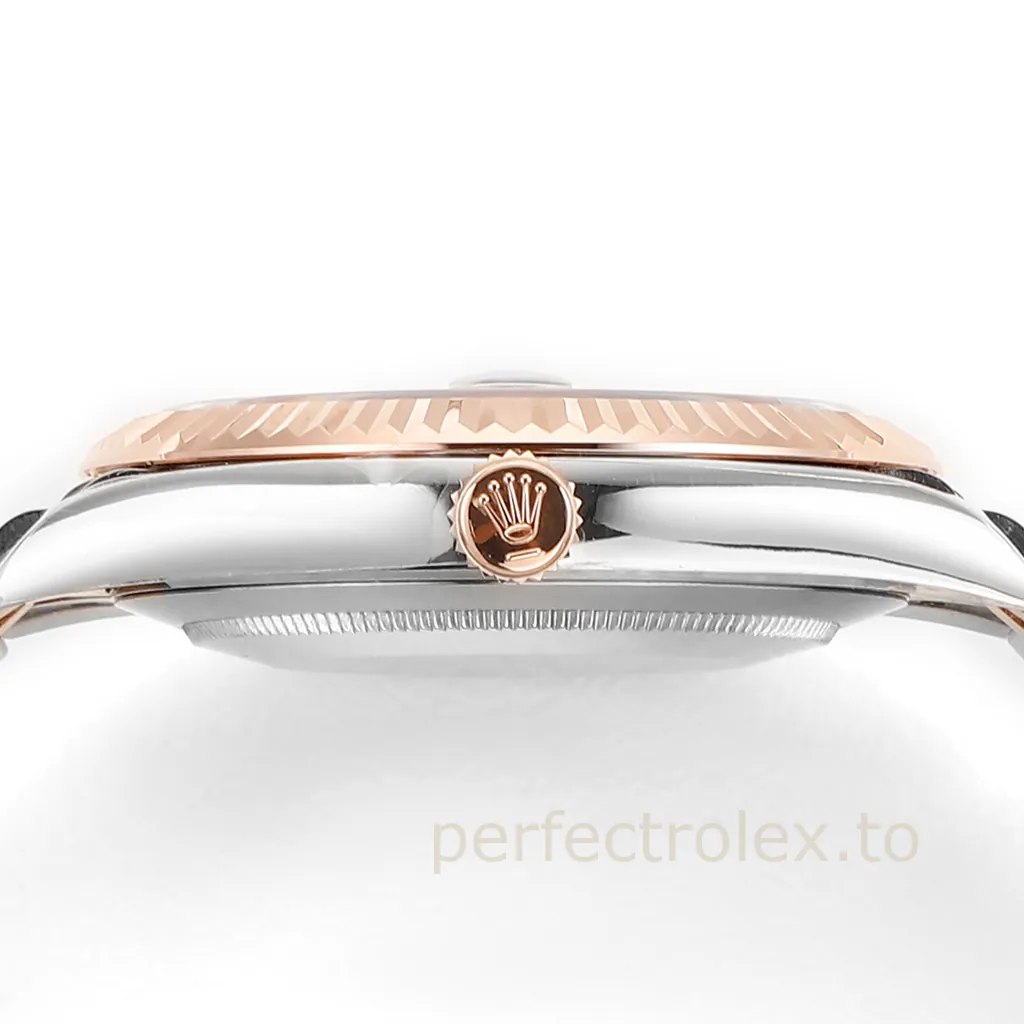 Rolex-Datejust-126331-41mm-Slate-Fluted-Motif-Dial-Rose-Gold-904L-Steel-Super-Clone-Watch-Right-Side-View