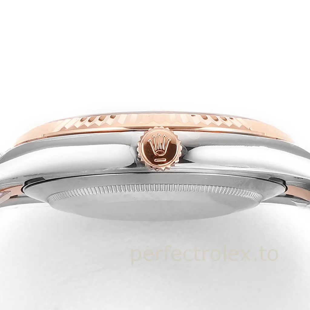 Rolex-Datejust-126331-0007-Rose-Gold-Dial-41mm-Luxury-Replica-Watch-Jubilee-Bracelet-3235-Movement-Right-Side-View