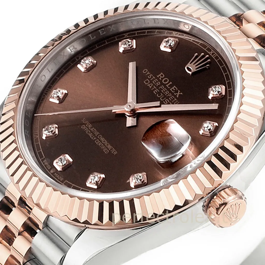 Rolex-Datejust-126331-0004-41mm-Chocolate-Diamond-Dial-with-3235-Automatic-Movement-Super-Clone-Watch-Dial-Detail-2