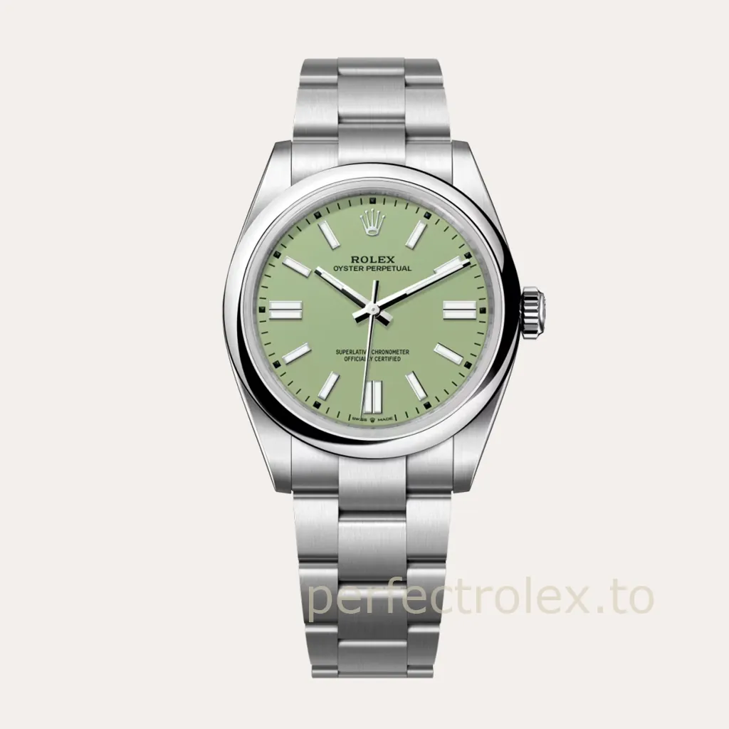 Rolex-Oyster-Perpetual-134300-0006-41mm-904L-Steel-Mint-Green-Dial-Automatic-Super-Clone-Watch-Hero-Image