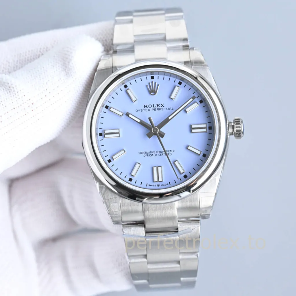 Rolex-Oyster-Perpetual-134300-0012-41mm-Purple-Dial-3230-Automatic-Super-Clone-Watch-Front-View-1