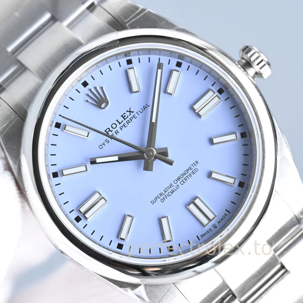 Rolex-Oyster-Perpetual-134300-0012-41mm-Purple-Dial-3230-Automatic-Super-Clone-Watch-Dial-Detail-1