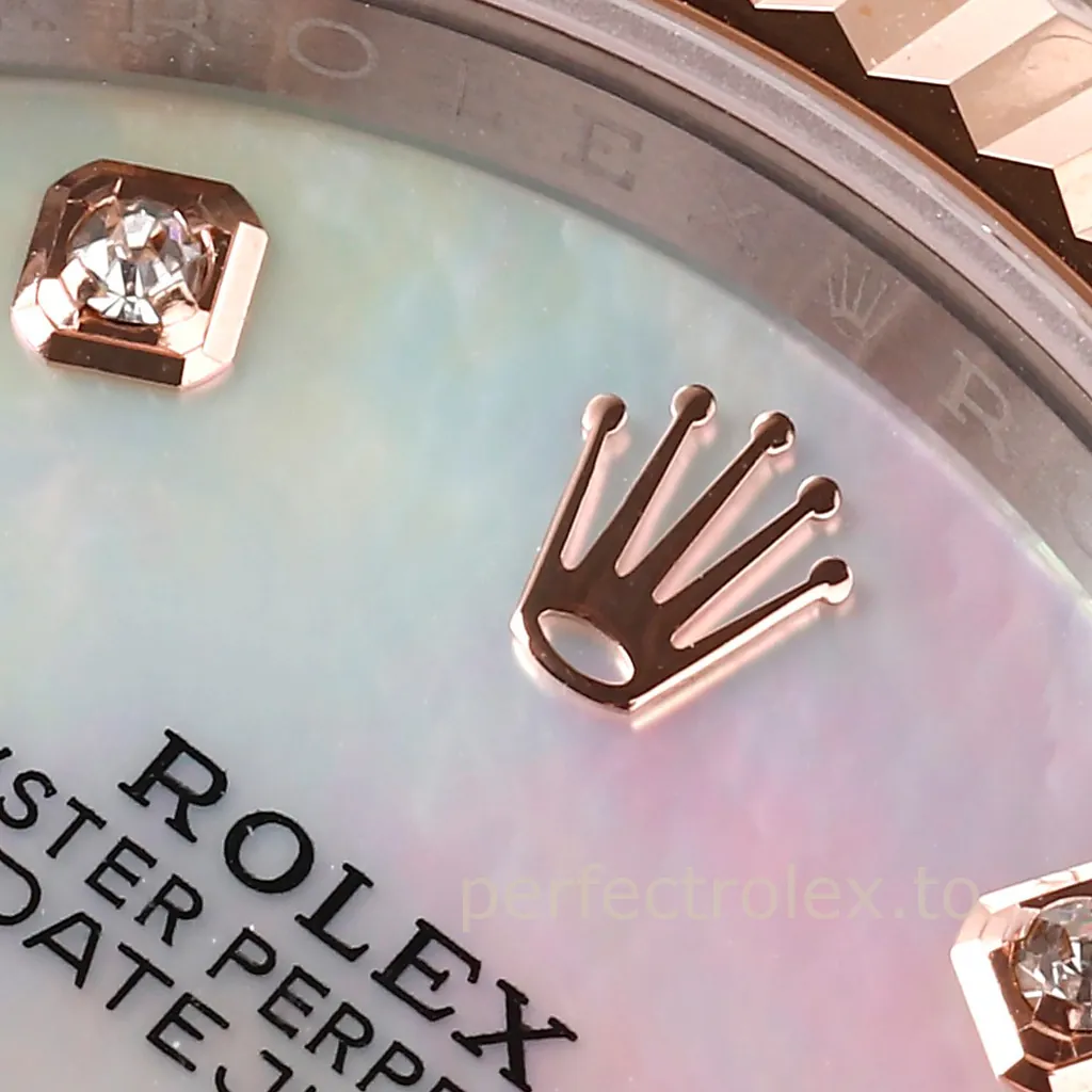 Rolex-Datejust-126331-0014-41mm-Mother-of-Pearl-Diamond-Dial-3235-Automatic-Super-Clone-Watch-Dial-Detail-1