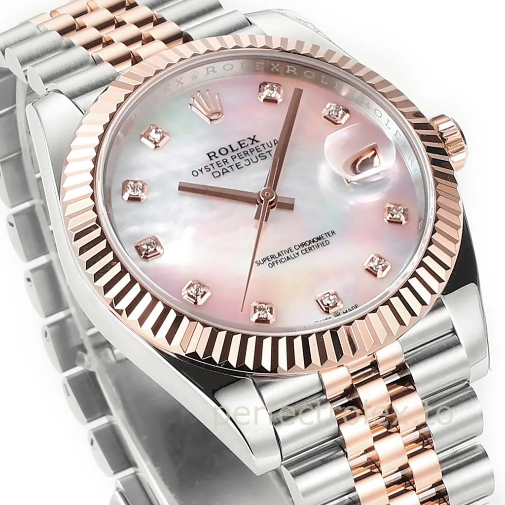 Rolex-Datejust-126331-0014-41mm-Mother-of-Pearl-Diamond-Dial-3235-Automatic-Super-Clone-Watch-Dial-Detail-3