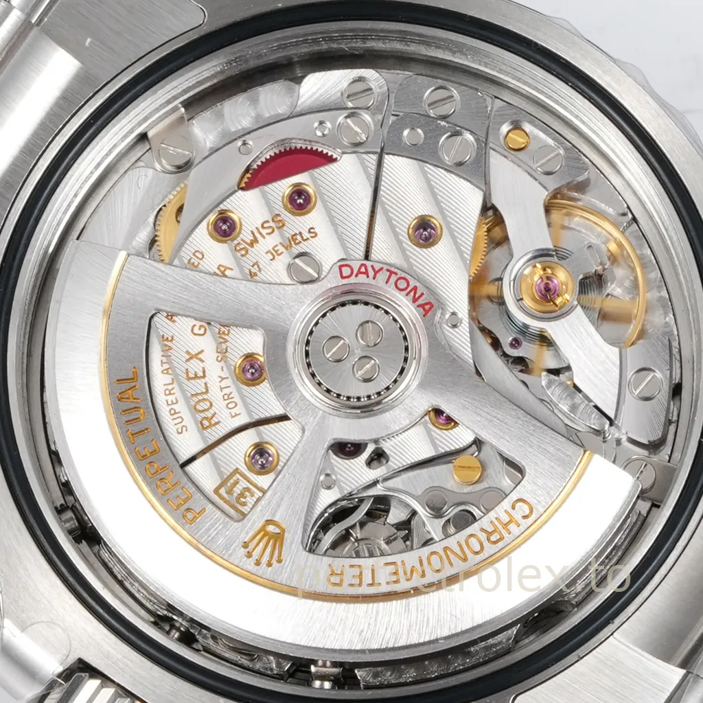 Rolex-Daytona-126509-0003-Silver-Tone-40mm-Panda-Chronograph-with-4131-Movement-Super-Clone-Watch-Back-View-2