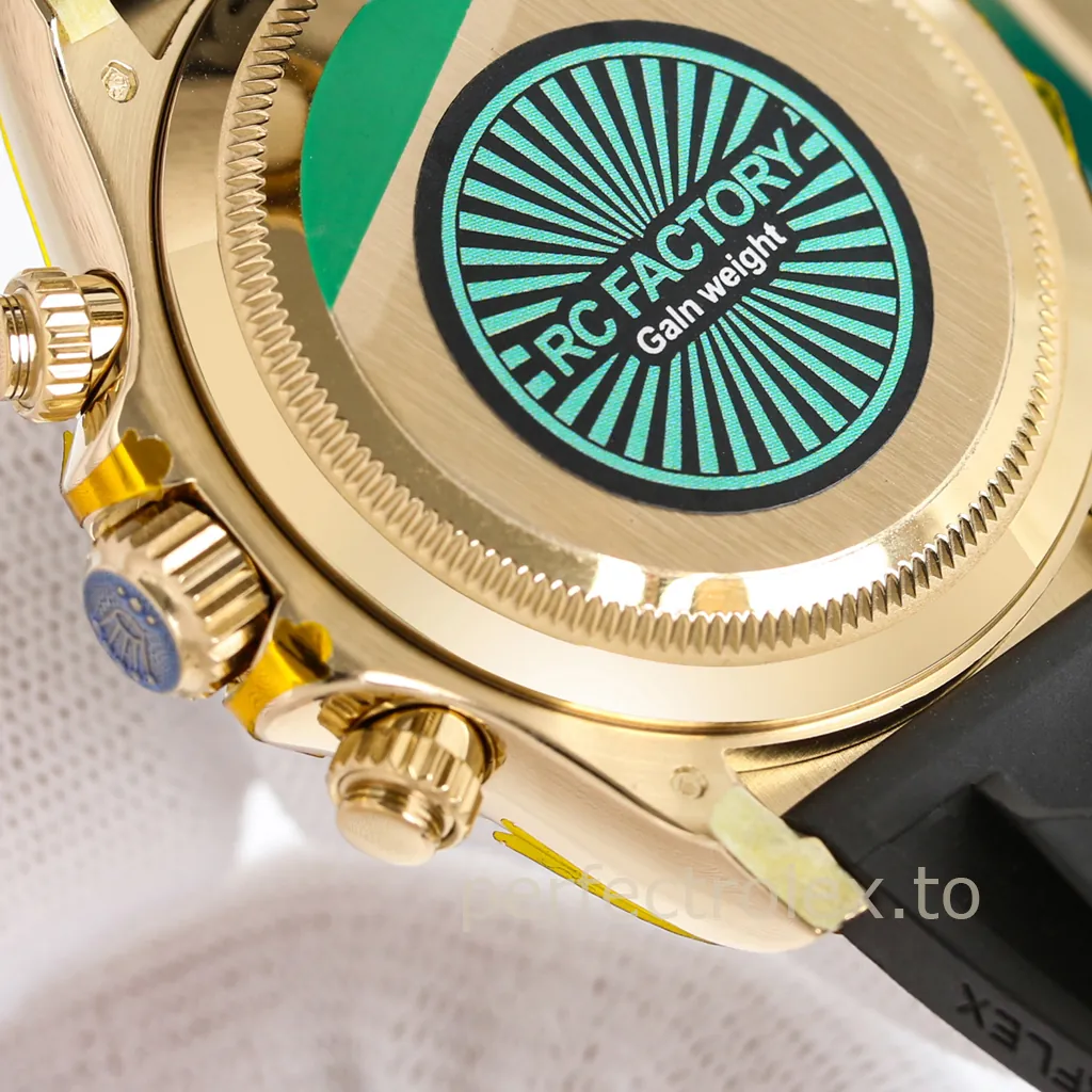 Rolex-Daytona-126518LN-0004-40mm-Gold-Tone-904L-Steel-Chronograph-with-4131-Movement-Super-Clone-Watch-Back-View