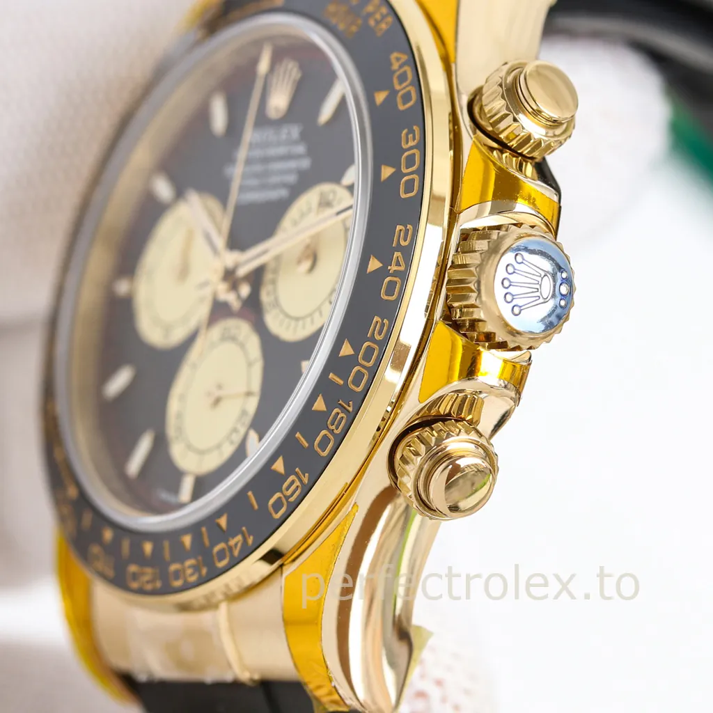 Rolex-Daytona-126518LN-0004-40mm-Gold-Tone-904L-Steel-Chronograph-with-4131-Movement-Super-Clone-Watch-Right-Side-View