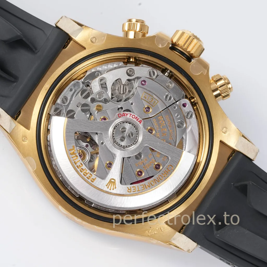 Rolex-Daytona-126518LN-0014-40mm-Turquoise-Blue-Dial-Gold-Tone-Chronograph-Super-Clone-Watch-Back-View