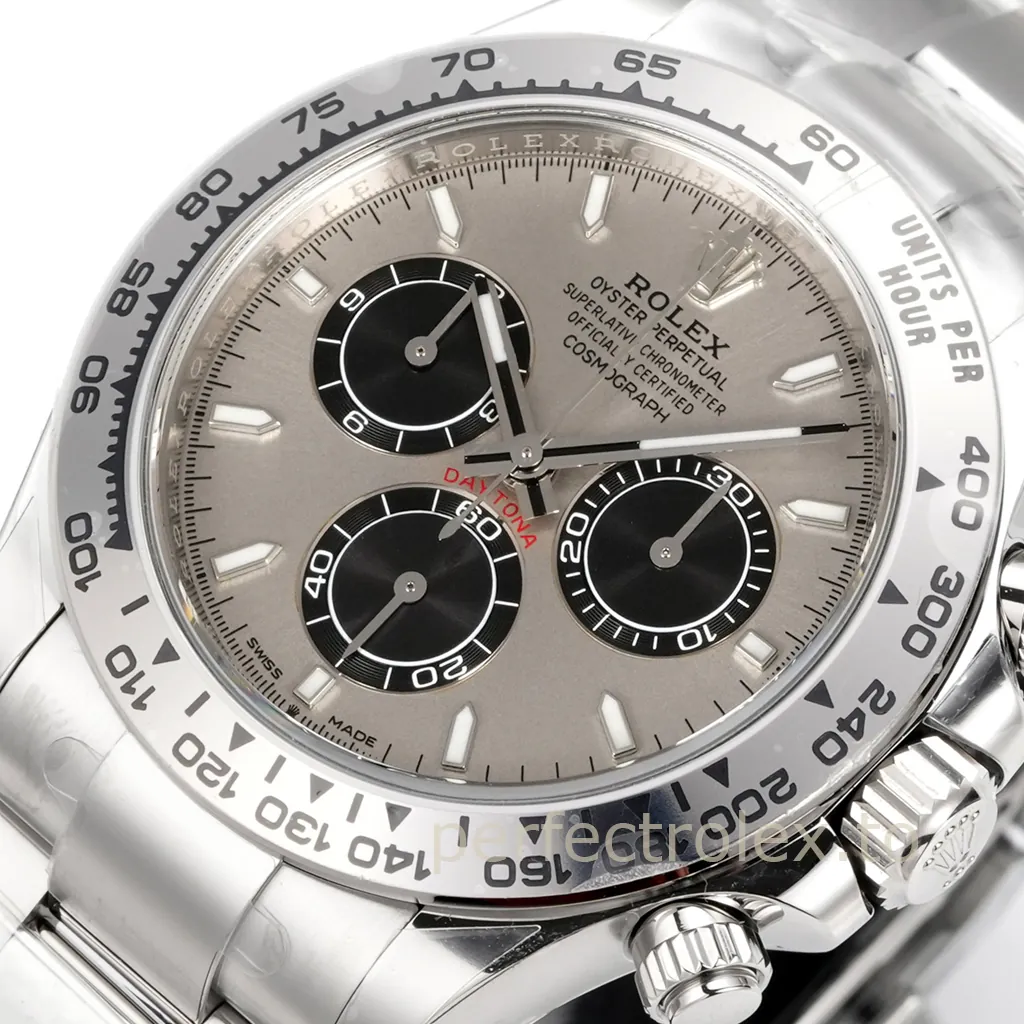 Rolex-Daytona-126509-0003-Silver-Tone-40mm-Panda-Chronograph-with-4131-Movement-Super-Clone-Watch-Dial-Detail-2