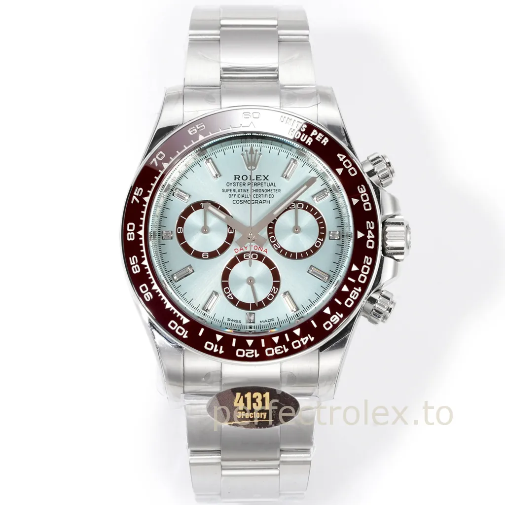 Rolex-Daytona-126506-0002-40mm-Ice-Blue-Dial-904L-Steel-Chronograph-with-4131-Movement-Super-Clone-Watch-Front-View-1