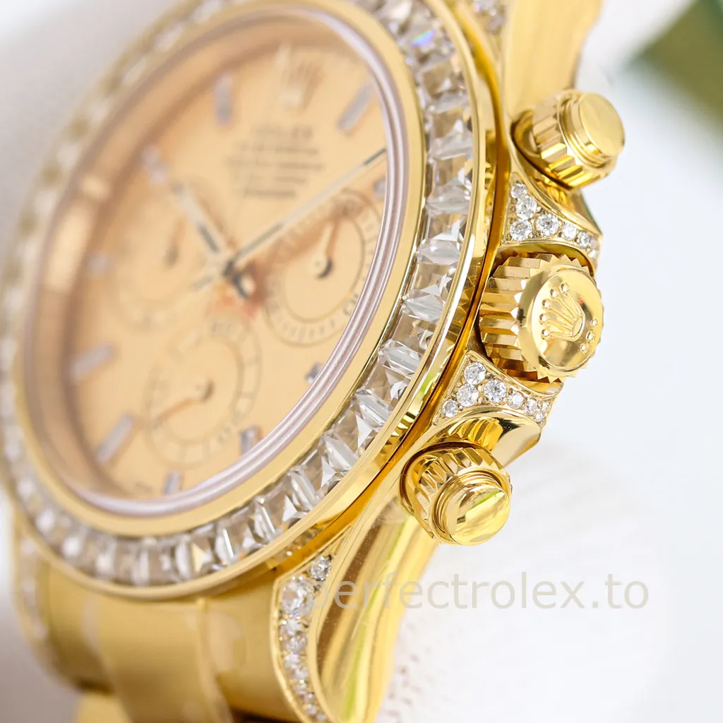 Rolex-Daytona-M126598TBR-0001-40mm-Gem-Set-Champagne-Dial-Chronograph-with-4130-Movement-Super-Clone-Watch-Right-Side-View