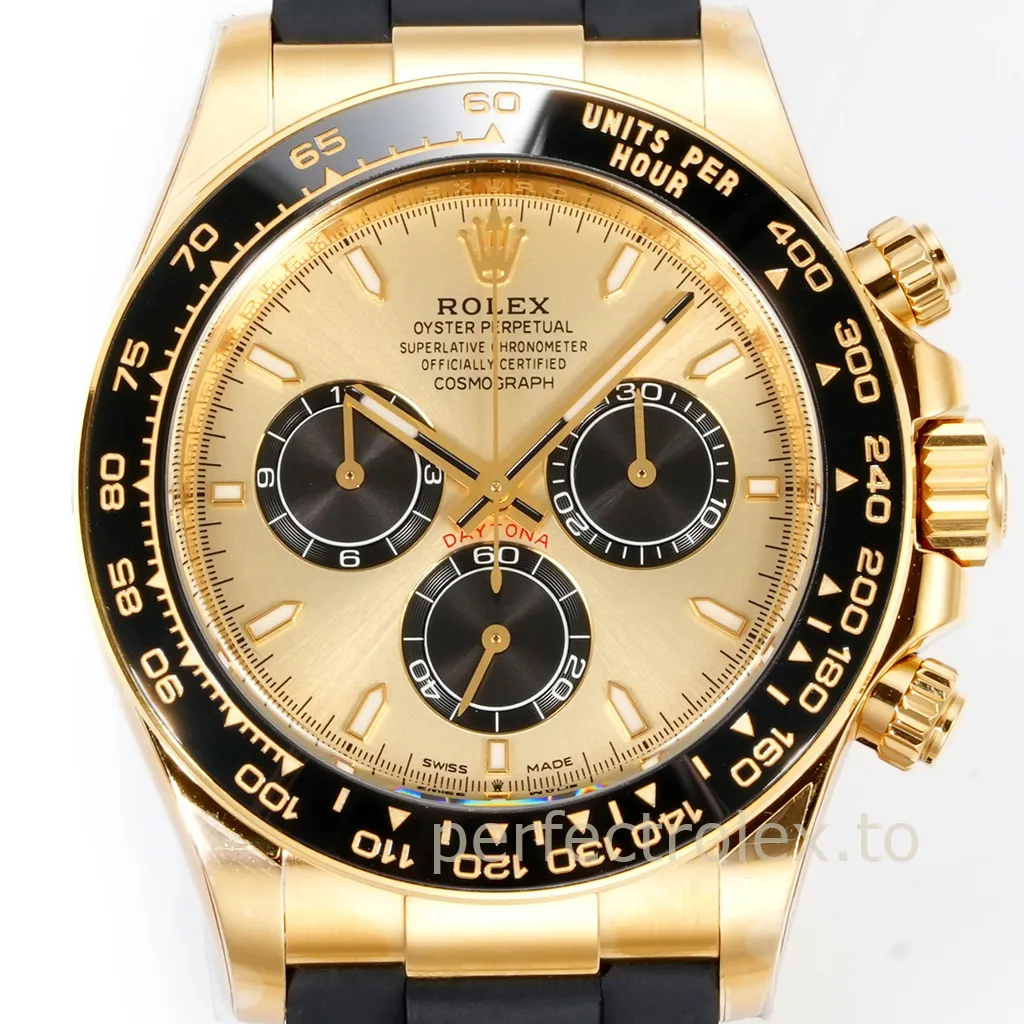 Rolex-Daytona-Gold-Dial-126518LN-0012-40mm-Chronograph-with-4131-Movement-Super-Clone-Watch-Dial-Detail-2