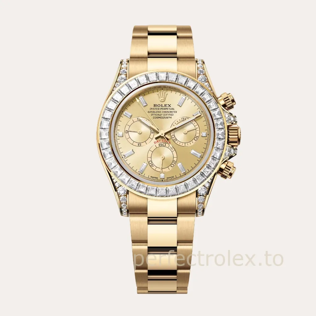 Rolex-Daytona-M126598TBR-0001-40mm-Gem-Set-Champagne-Dial-Chronograph-with-4130-Movement-Super-Clone-Watch-Hero-Image