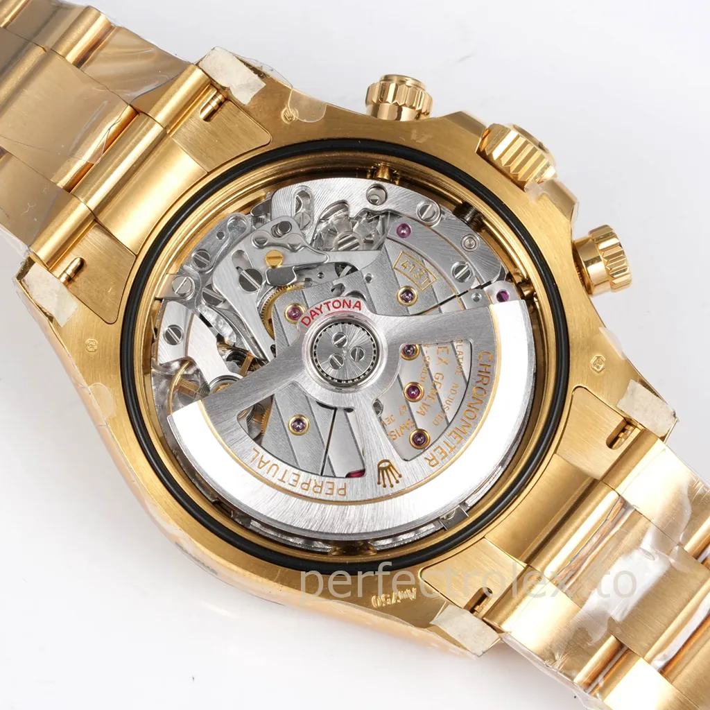 Rolex-Daytona-126508-0006-40mm-Gold-Dial-904L-Steel-Chronograph-with-4131-Movement-Super-Clone-Watch-Back-View