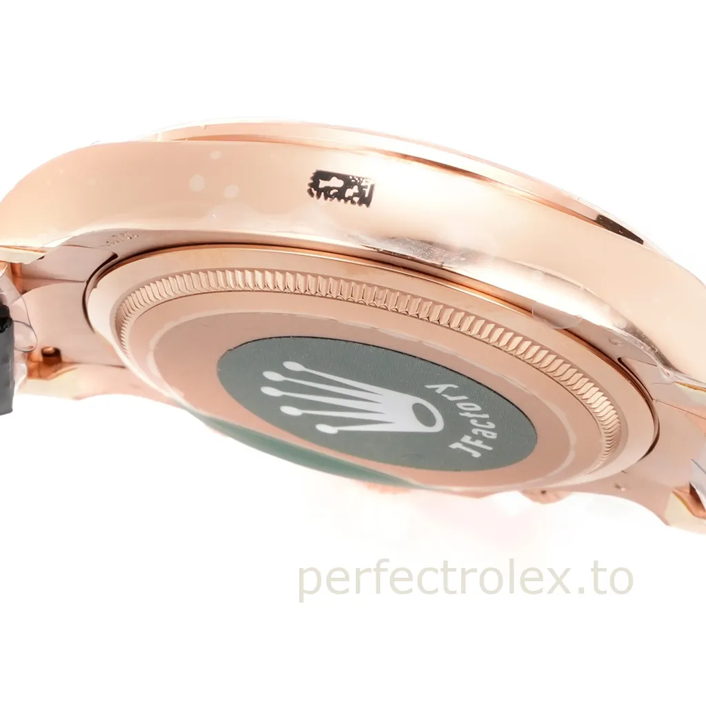Rolex-Daytona-126505-0003-Pink-Sunburst-Chronograph-40mm-in-Rose-Gold-Tone-904L-Steel-Super-Clone-Watch-Left-Side-View