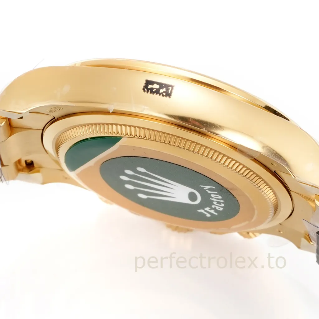 Rolex-Daytona-126508-0006-40mm-Gold-Dial-904L-Steel-Chronograph-with-4131-Movement-Super-Clone-Watch-Left-Side-View