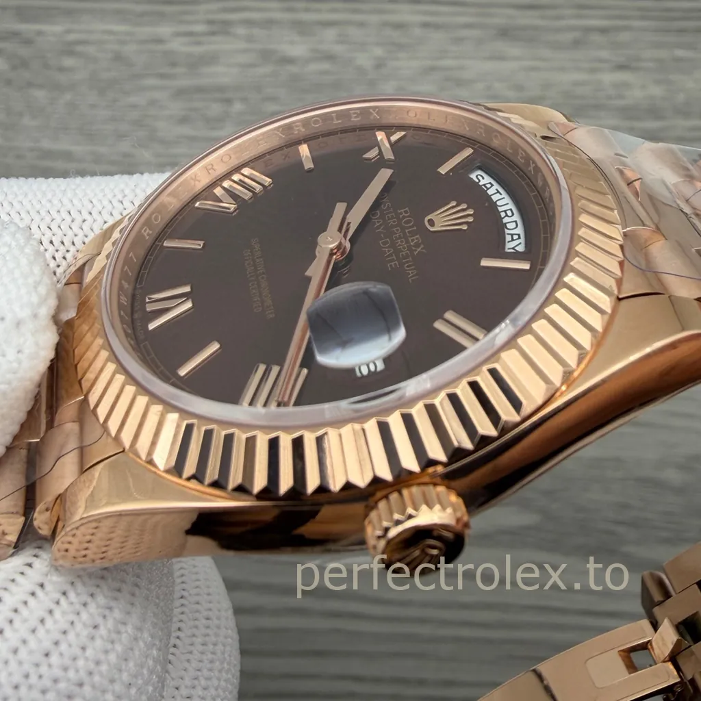 Rolex-Day-Date-40mm-228235-0002-Chocolate-Brown-Dial-with-3255-Movement-Super-Clone-Watch-Right-Side-View