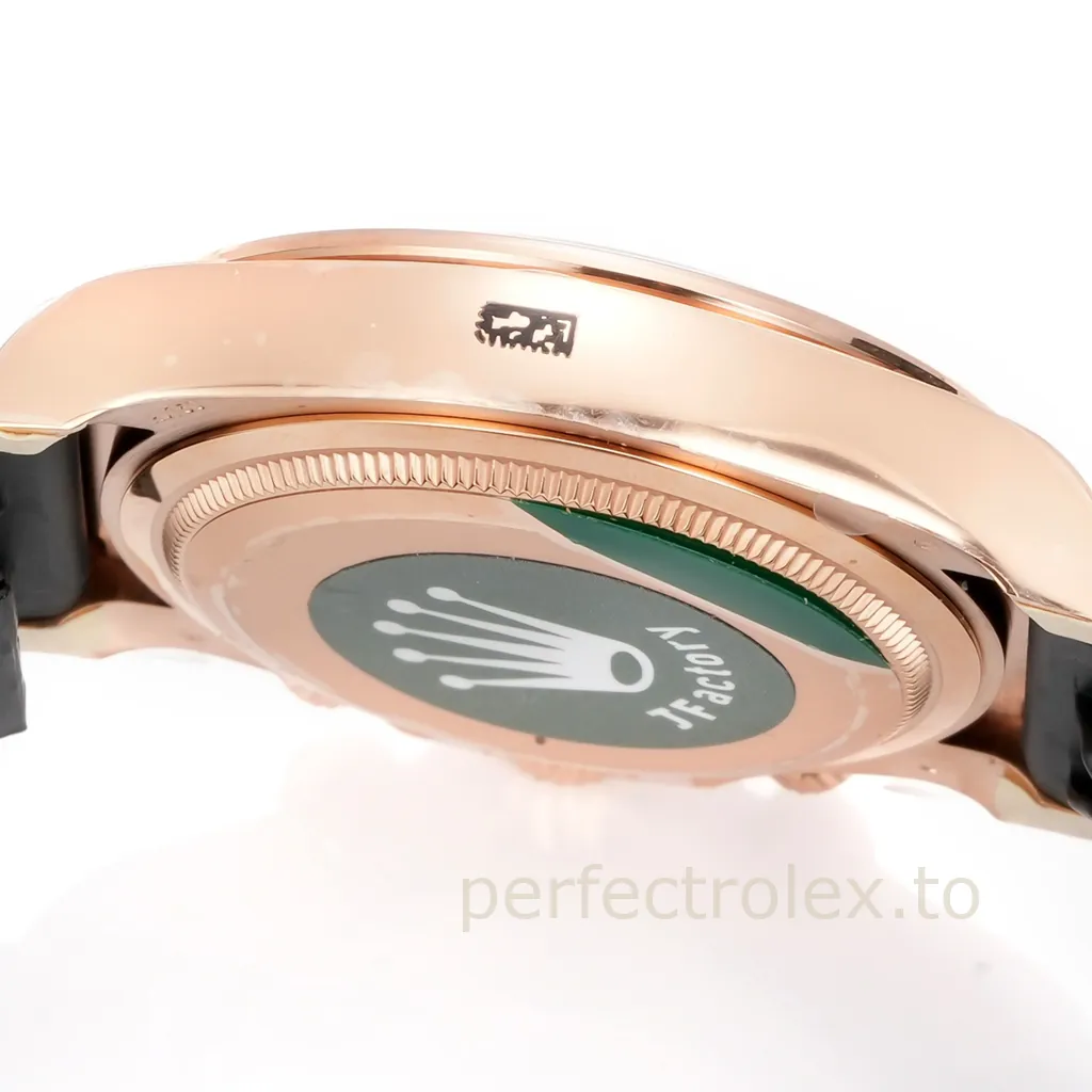 Rolex-Daytona-126515LN-0006-40mm-Rose-Gold-Dial-Chronograph-with-4131-Movement-Super-Clone-Watch-Left-Side-View