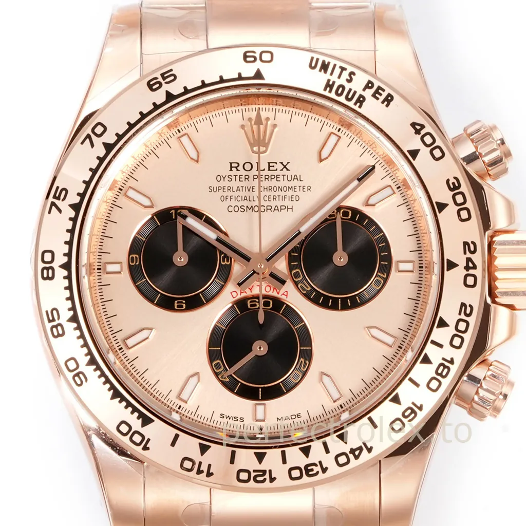 Rolex-Daytona-126505-0003-Pink-Sunburst-Chronograph-40mm-in-Rose-Gold-Tone-904L-Steel-Super-Clone-Watch-Dial-Detail-1
