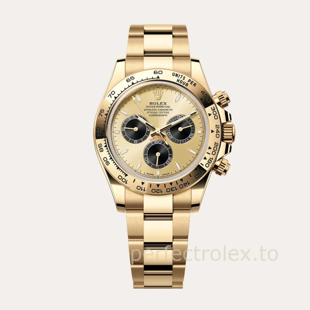 Rolex-Daytona-126508-0006-40mm-Gold-Dial-904L-Steel-Chronograph-with-4131-Movement-Super-Clone-Watch-Hero-Image