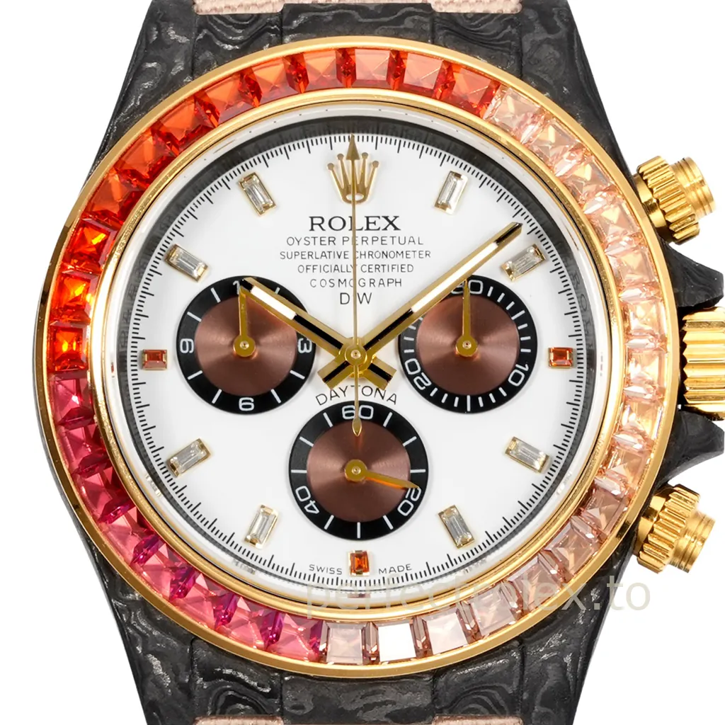 Rolex-Daytona-Rainbow-Sunray-40mm-Carbon-Fiber-Custom-Chronograph-Replica-Watch-Dial-Detail-1