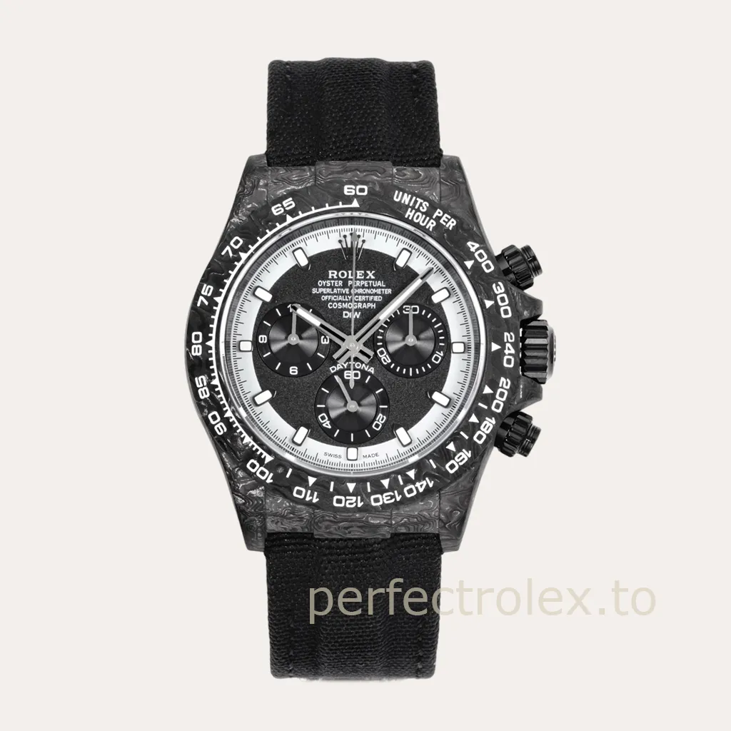 Rolex-Daytona-Cream-Invert-40mm-Carbon-Fiber-Custom-Chronograph-with-4130-Movement-Replica-Watch-Hero-Image