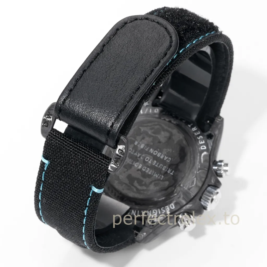 Rolex-Daytona-Carbon-Fiber-Custom-Chronograph-40mm-with-4130-Movement-Replica-Watch-Strap-View-1