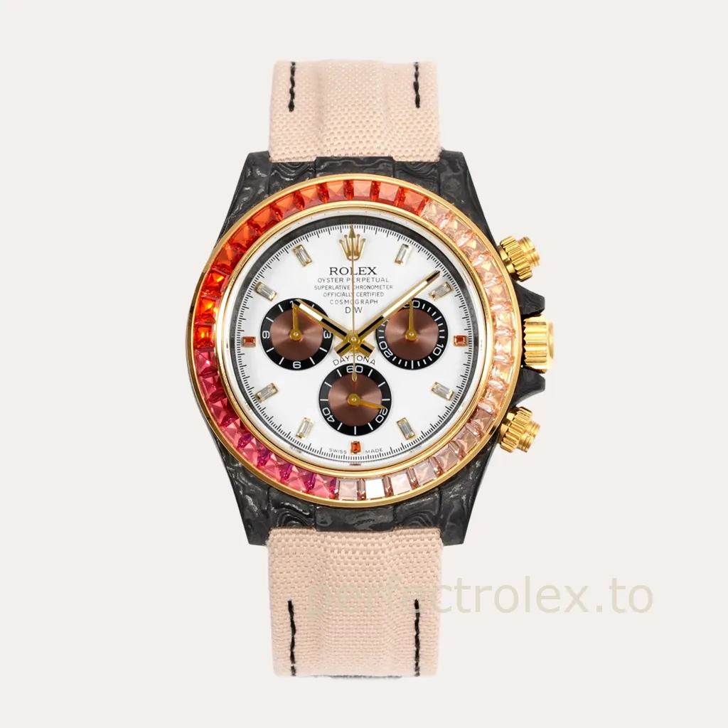 Rolex-Daytona-Rainbow-Sunray-40mm-Carbon-Fiber-Custom-Chronograph-Replica-Watch-Hero-Image