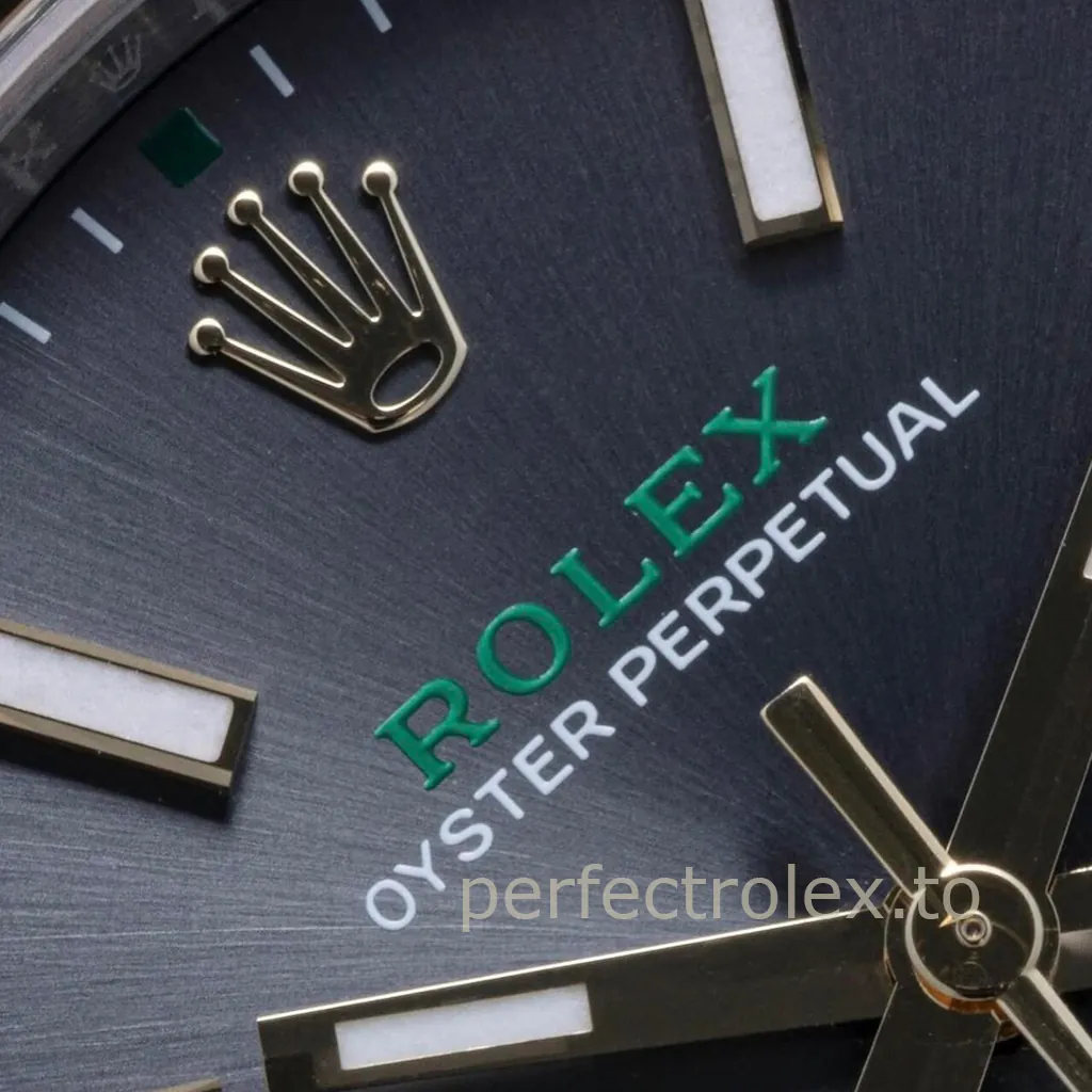 Rolex-Oyster-Perpetual-M134303-0001-41mm-904L-Steel-Grey-Dial-3230-Movement-Replica-Watch-Dial-Detail-5