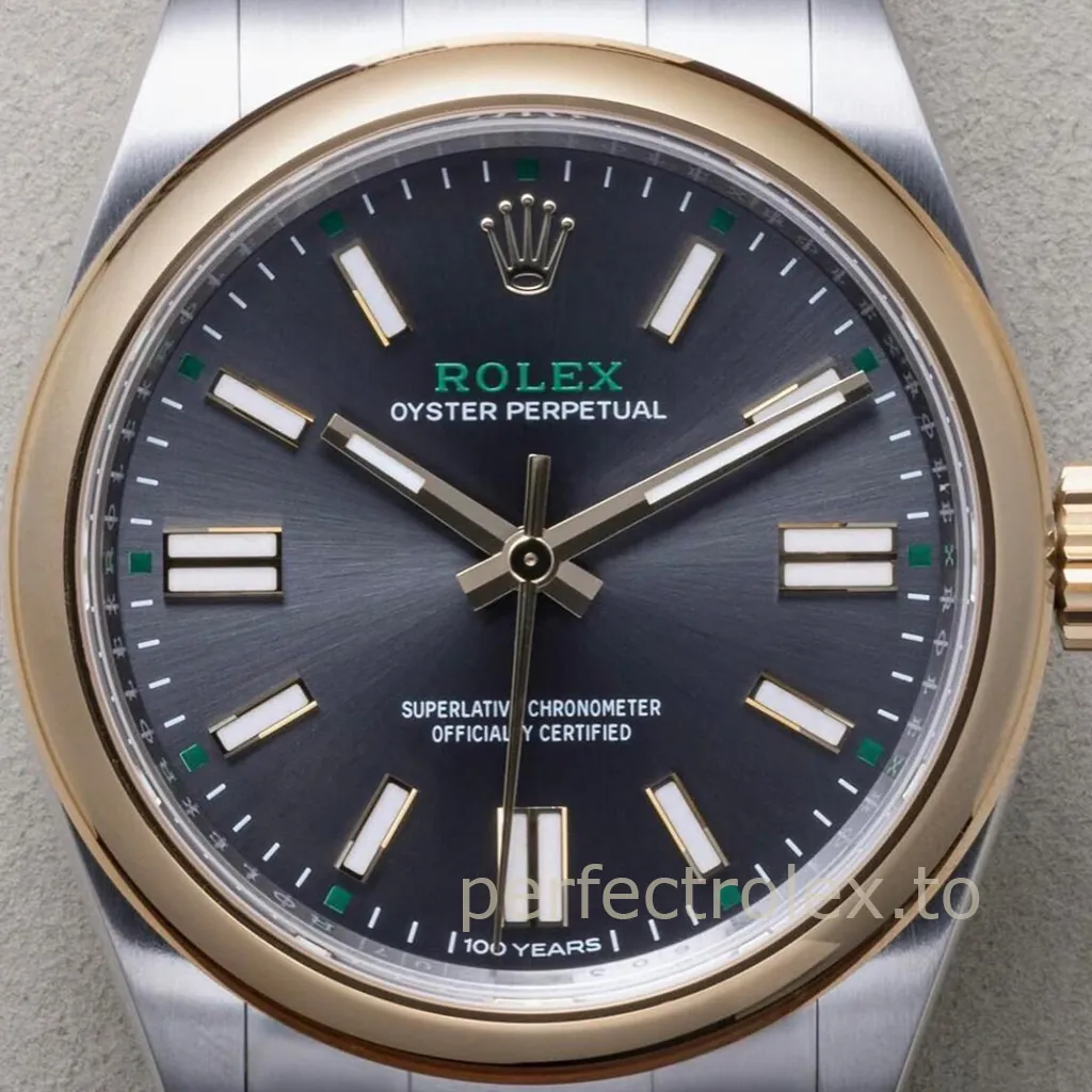 Rolex-Oyster-Perpetual-M134303-0001-41mm-904L-Steel-Grey-Dial-3230-Movement-Replica-Watch-Dial-Detail-1