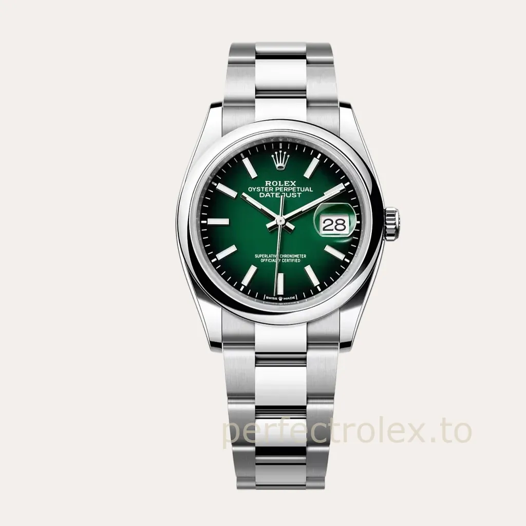 Rolex-Datejust-M126200-0025-Black-Green-Dial-36mm-904L-Steel-Replica-Watch-Hero-Image